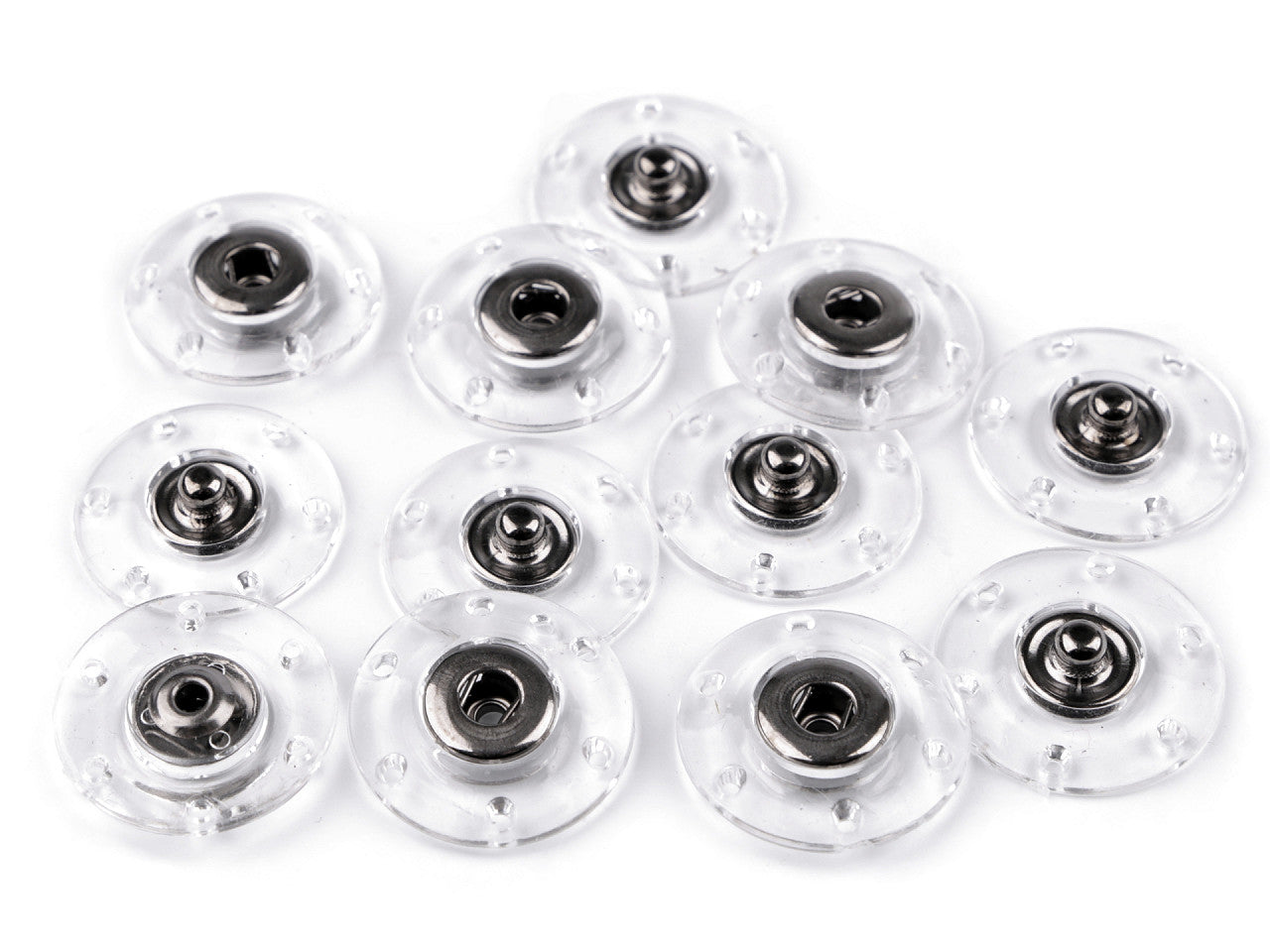 Bouton pression en plastique, Ø 18 ; 20 ; 25 mm - 6paire