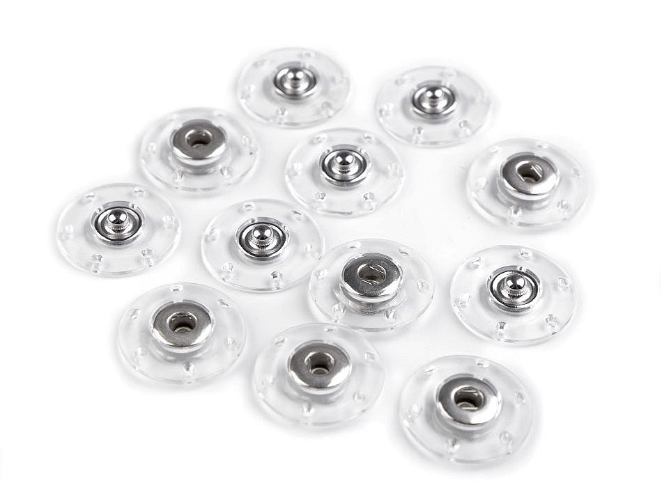 Bouton pression en plastique, Ø 18 ; 20 ; 25 mm - 6paire