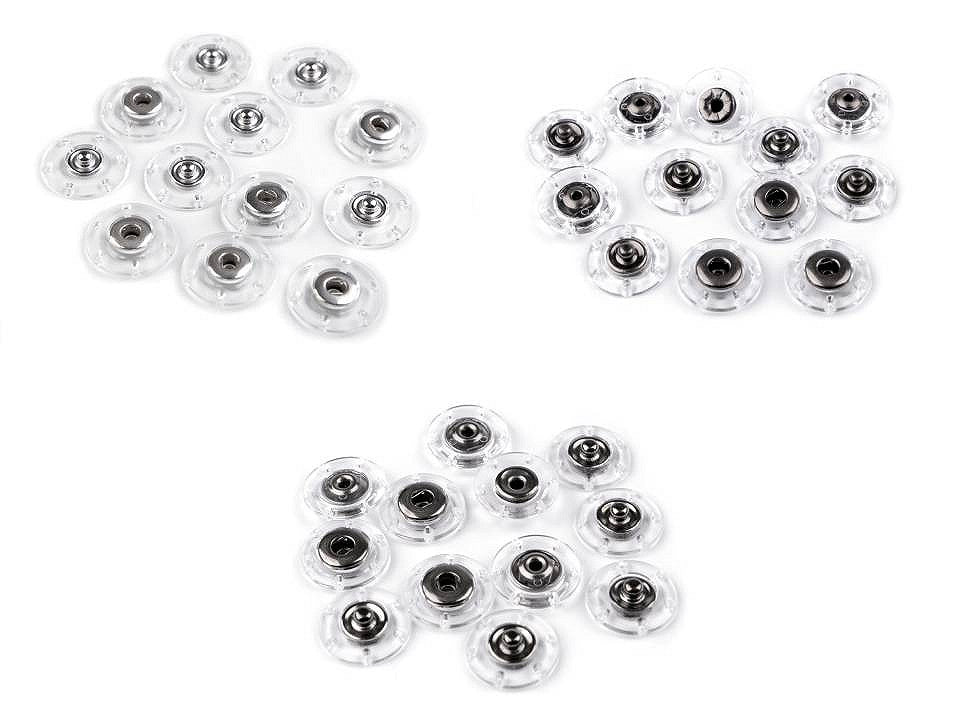 Bouton pression en plastique, Ø 18 ; 20 ; 25 mm - 6paire
