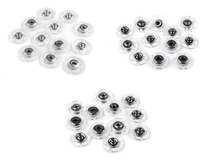 Bouton pression en plastique, Ø 18 ; 20 ; 25 mm - 6paire