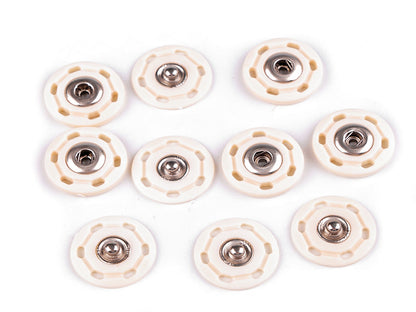 Bouton pression en plastique, Ø 25 mm - 5paire