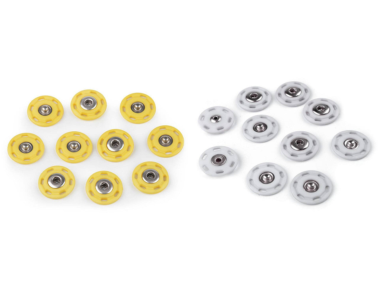 Bouton pression en plastique, Ø 25 mm - 5paire