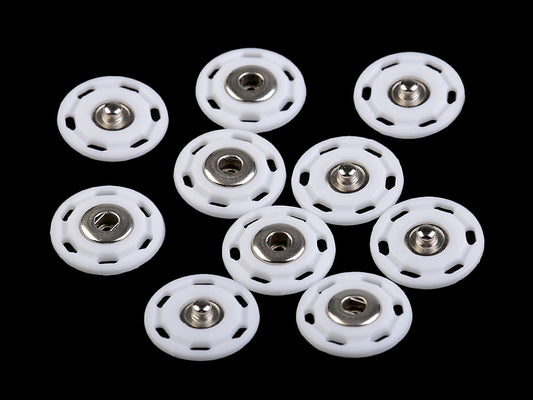 Bouton pression en plastique, Ø 25 mm - 5paire