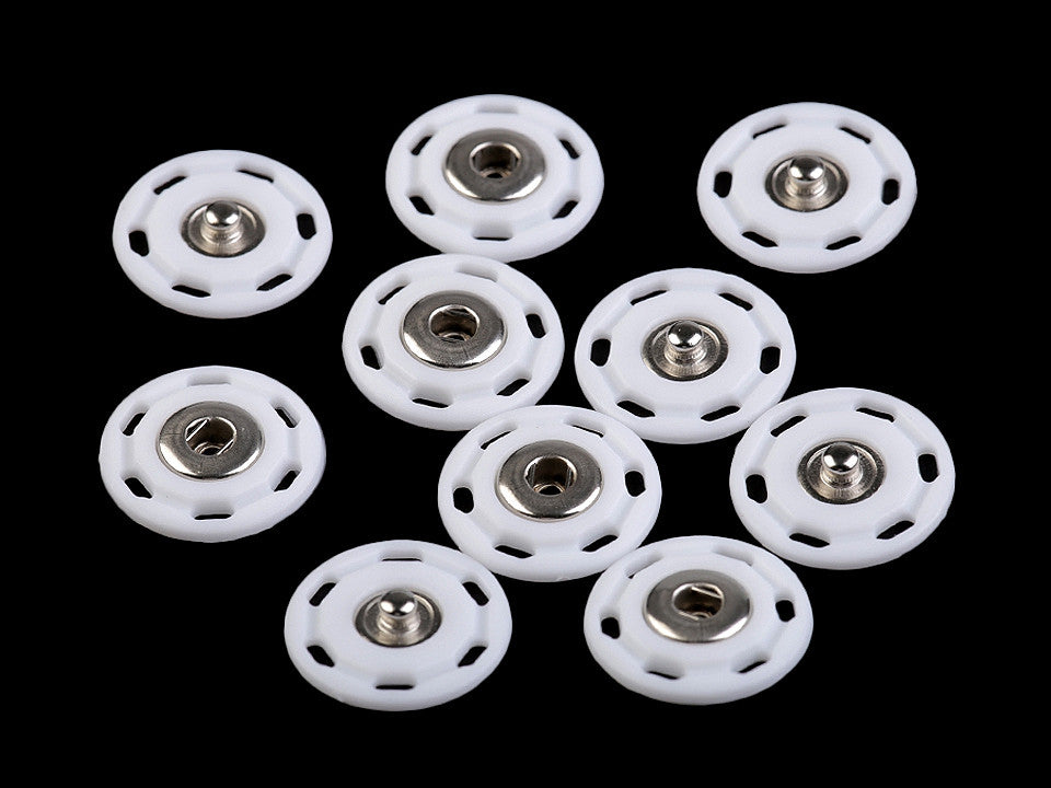 Bouton pression en plastique, Ø 25 mm - 5paire