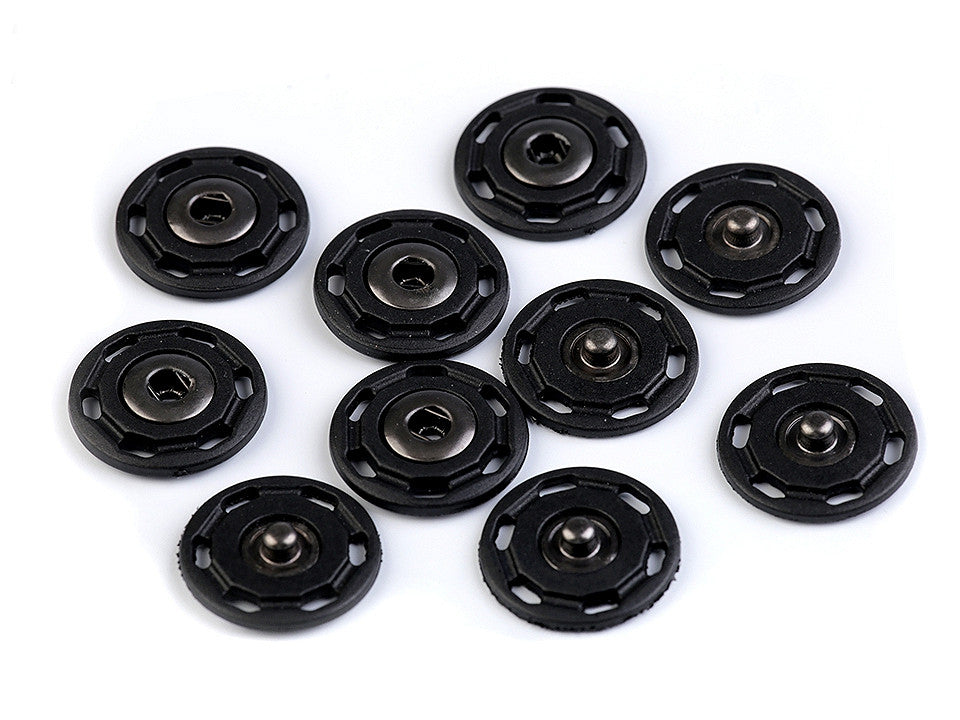 Bouton pression en plastique, Ø 25 mm - 5paire