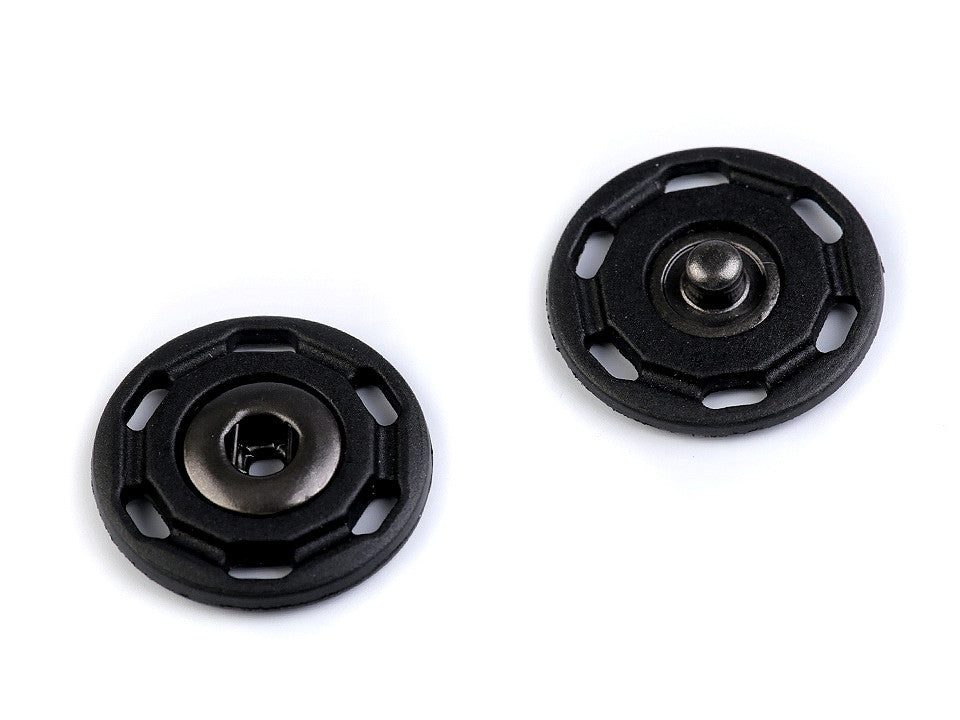 Bouton pression en plastique, Ø 25 mm - 5paire