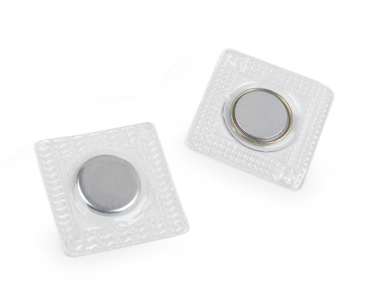 Boutons pression magnétiques avec caches, à coudre, Ø 15 mm - 1paire