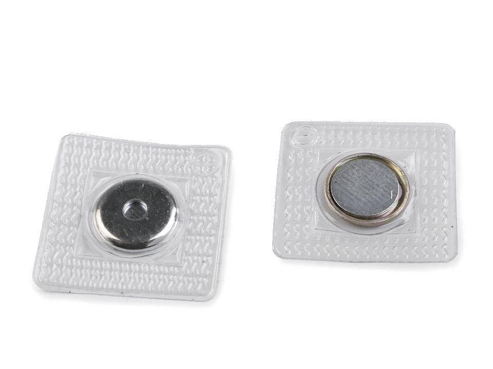Boutons pression magnétiques avec caches, à coudre, Ø 15 mm - 1paire