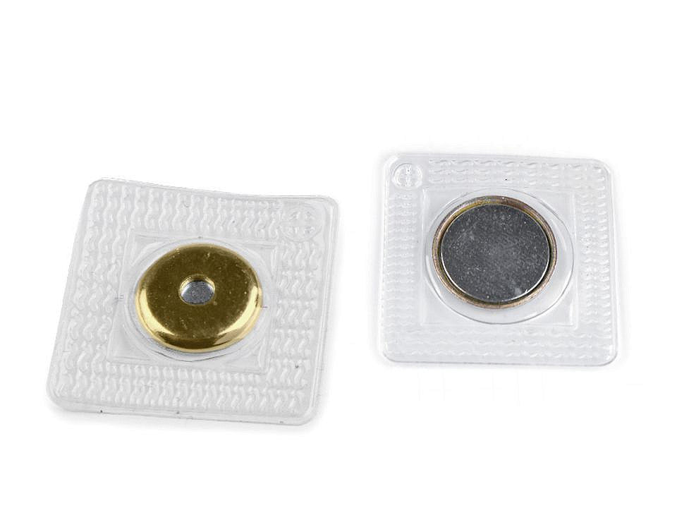 Boutons pression magnétiques avec caches, à coudre, Ø 15 mm - 1paire