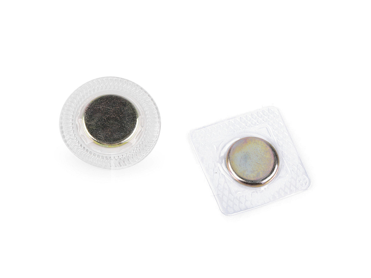 Boutons pression magnétiques avec caches, à coudre, Ø 19 mm - 1paire
