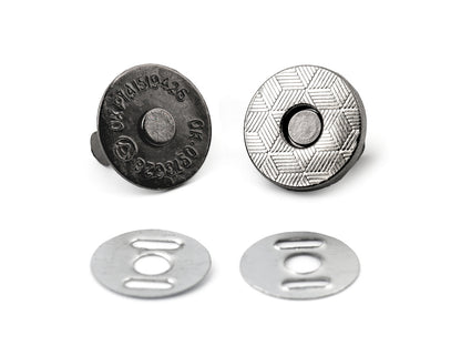Boutons pression magnétiques, Ø 14 mm, minces - 5set