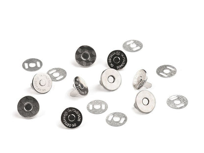 Boutons pression magnétiques, Ø 14 mm, minces - 5set