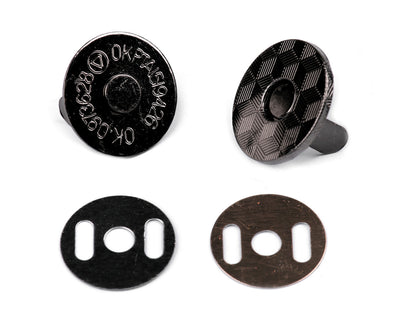 Boutons pression magnétiques, Ø 18 mm, minces - 5set