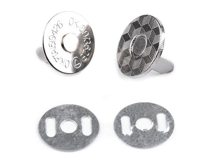 Boutons pression magnétiques, Ø 18 mm, minces - 5set