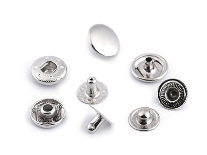 Boutons pression, Ø 12 mm, pour tissus moyennement épais - 50set