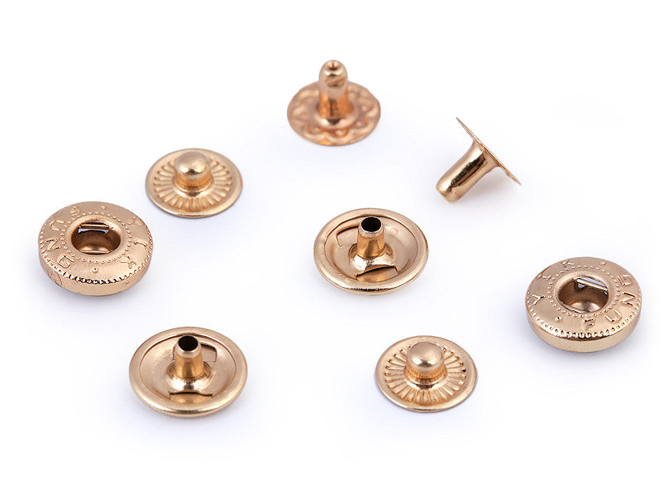 Boutons pression, Ø 10 mm, pour tissus moyennement épais - 50set