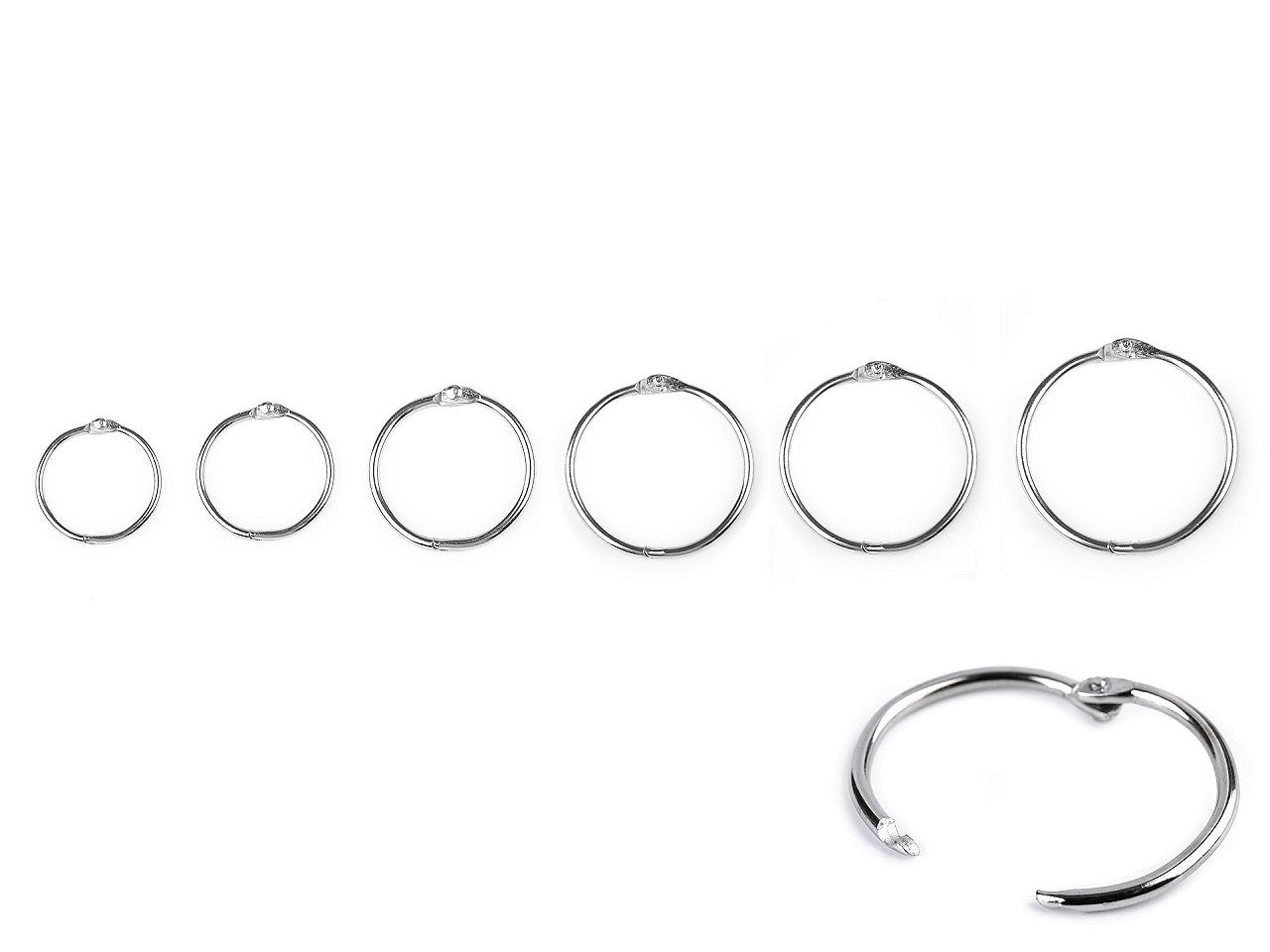 Anneau de reliure en métal - 10pc