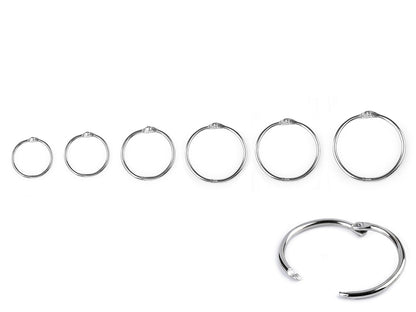 Anneau de reliure en métal - 10pc