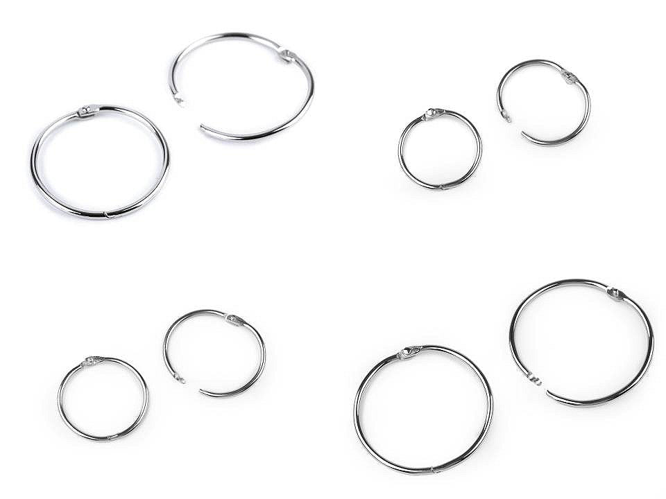 Anneau de reliure en métal - 10pc