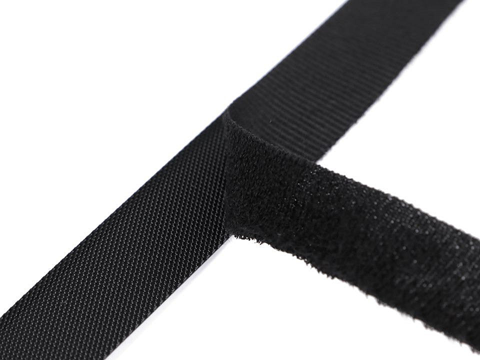 Bande Velcro, profil bas, coupée, largeur 20 mm - 10paire