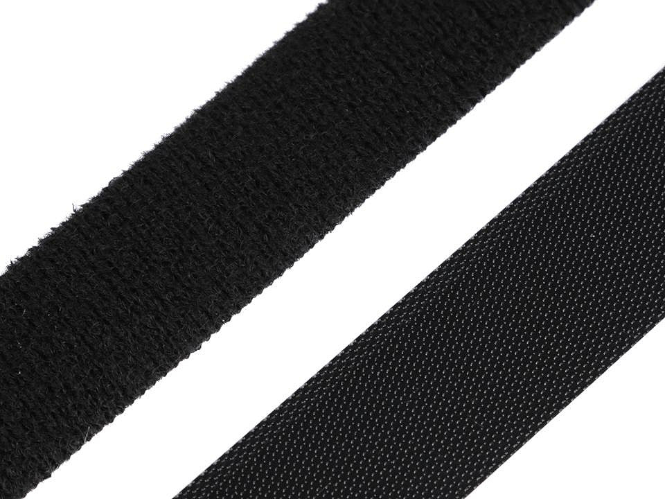 Bande Velcro, profil bas, coupée, largeur 20 mm - 10paire