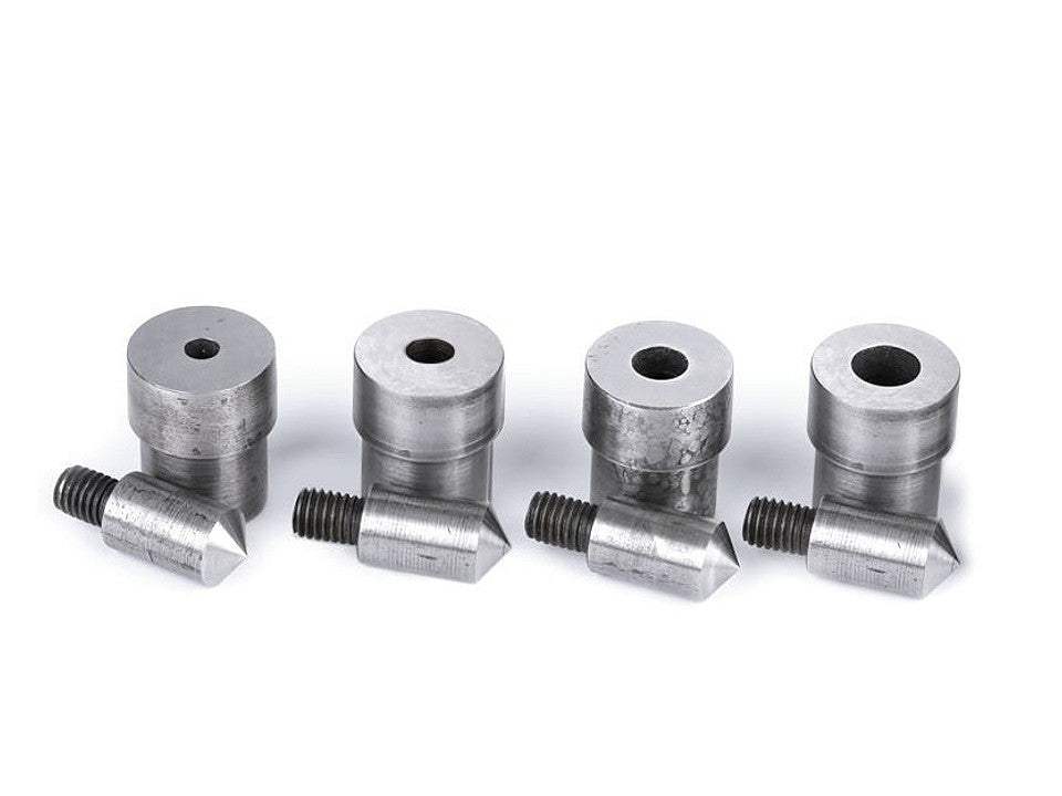 Moule pour trous et œillets pour presse manuelle, Ø 5 ; 7 ; 8 ; 10 mm - 1set