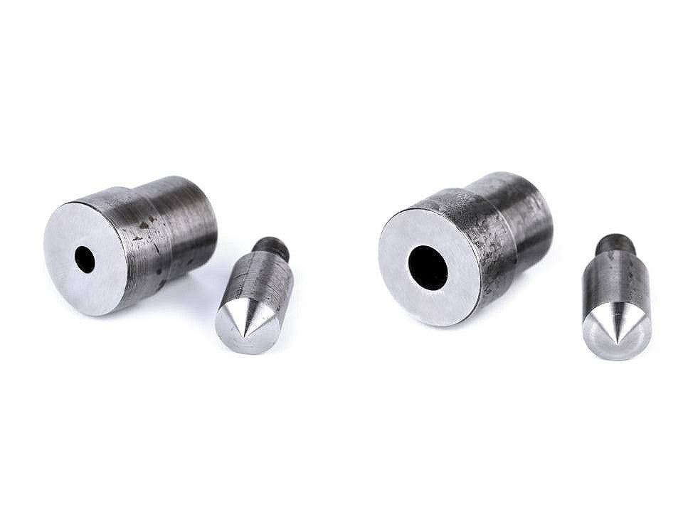 Moule pour trous et œillets pour presse manuelle, Ø 5 ; 7 ; 8 ; 10 mm - 1set