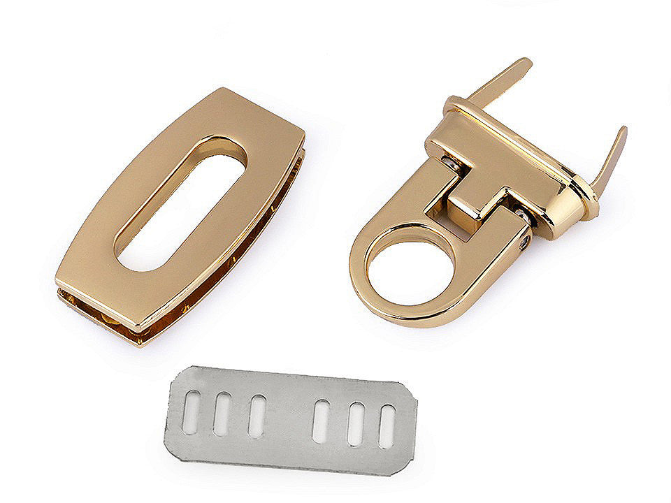 Set de verrouillage pour sac à main, 20 x 40 mm - 1set
