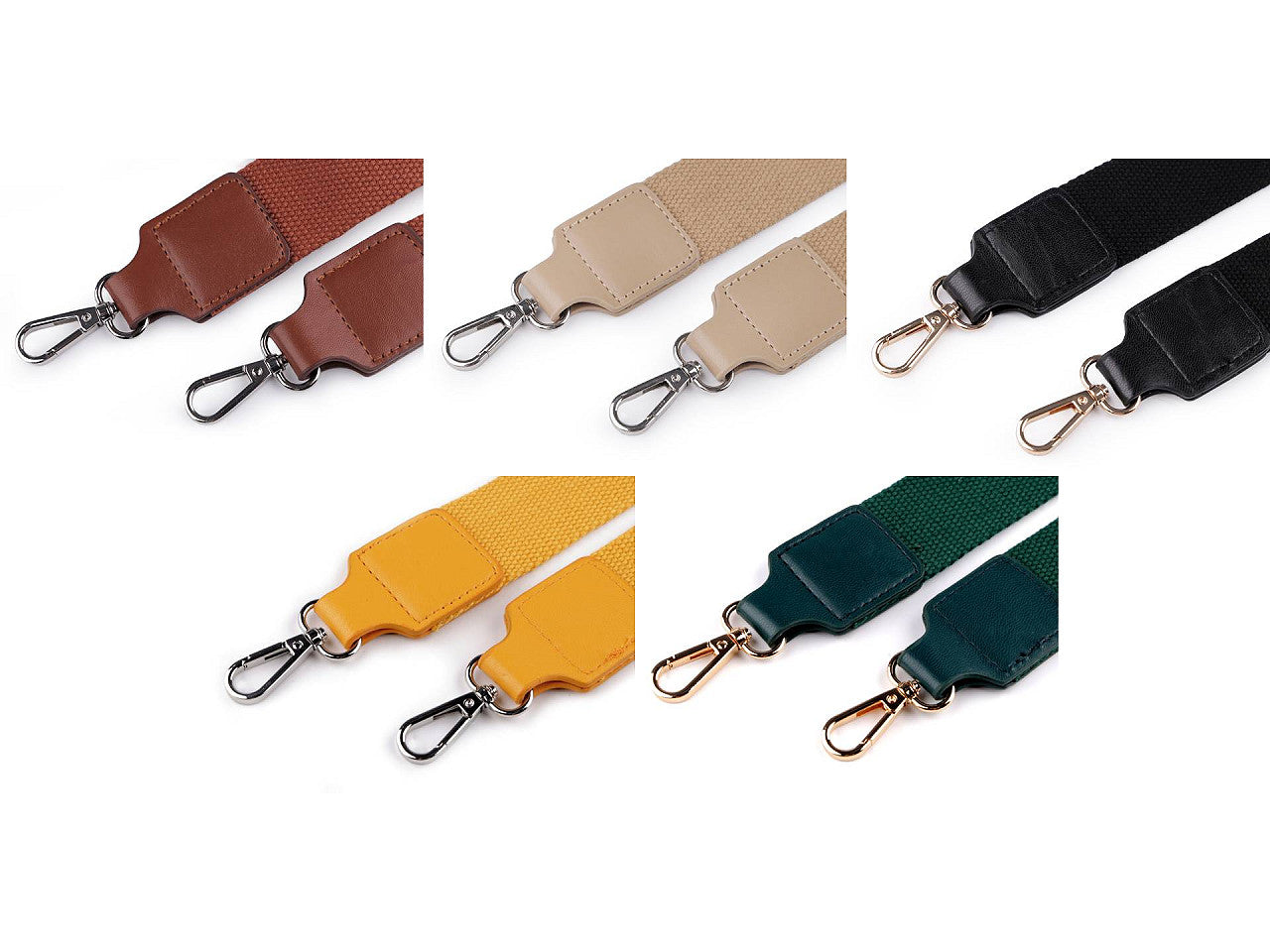 Sangle pour sac à mains avec mousquetons, largeur 3,8 cm