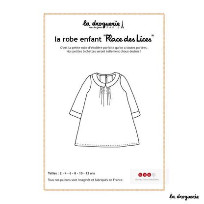 LA DROGUERIE - Patron couture de la robe enfant "Place des Lices"