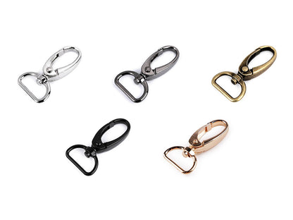 Mousqueton métallique pour sangle de 20 mm