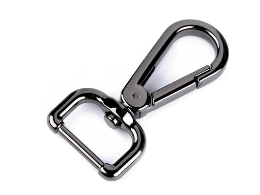 Mousqueton métallique pour sangle de 20 mm