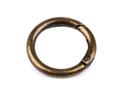 Mousqueton O en métal pour clés, Ø 25 mm - 1pc