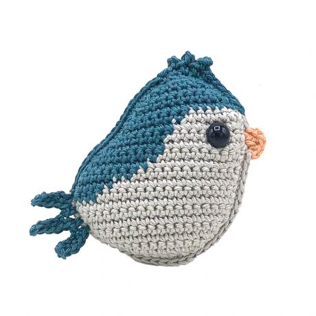 Hardicraft Kit de crochet DIY Oiseau Bleu - résultat fini