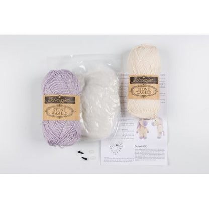 Hardicraft Kit de crochet DIY Dolly Licorne - contenu du kit