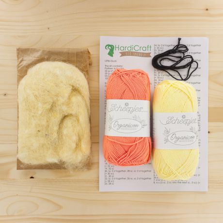 Hardicraft Kit de crochet DIY Jenny le Canard - contenu du kit