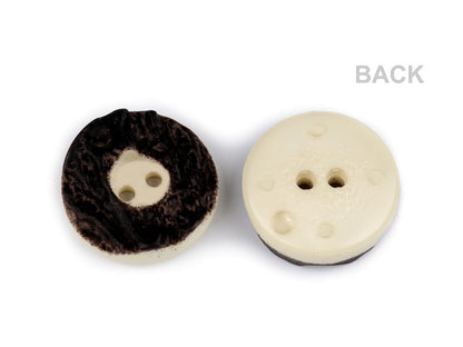 Bouton de chasse taille 20,3mm, imitation bois