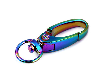 Mousqueton métallique pour sangle de 9 mm, Arc-en-ciel