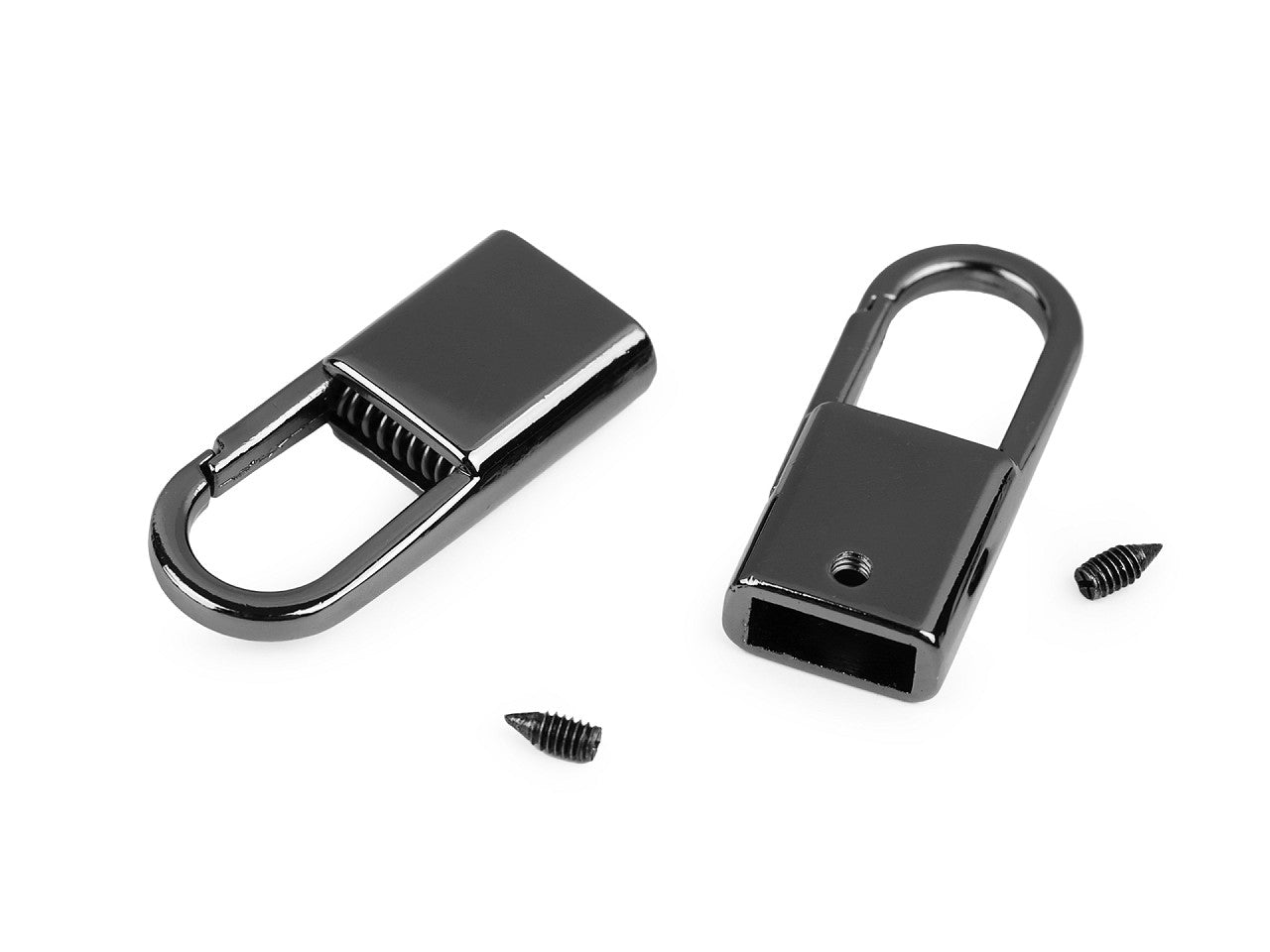Embouts de sangle avec mousqueton, largeur 9 mm