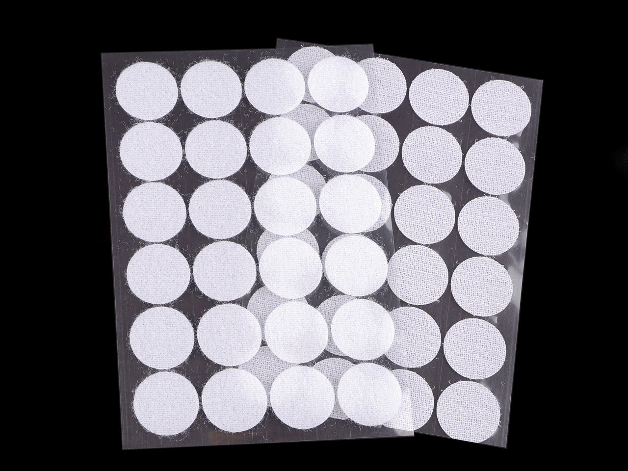 Cercles Velcro auto-adhésifs, Ø 25 mm - 1carte