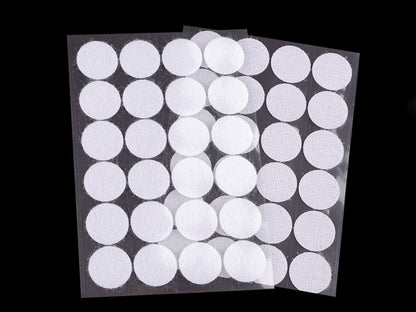 Cercles Velcro auto-adhésifs, Ø 25 mm - 1carte