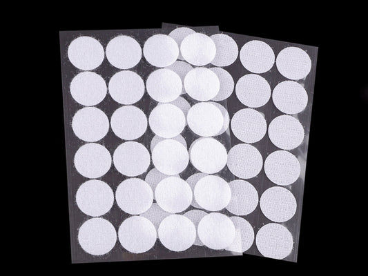Cercles Velcro auto-adhésifs, Ø 25 mm - 1carte