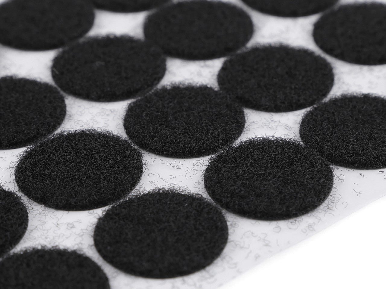 Cercles Velcro auto-adhésifs, Ø 25 mm - 1carte