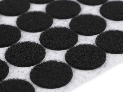 Cercles Velcro auto-adhésifs, Ø 25 mm - 1carte
