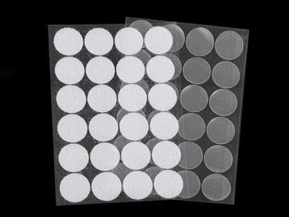 Cercles Velcro auto-adhésifs, Ø 25 mm - 1carte