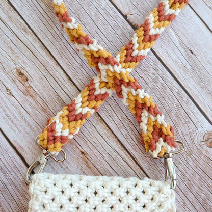 Hoooked - Kit de bricolage en macramé à bandoulière Sumatra Brick