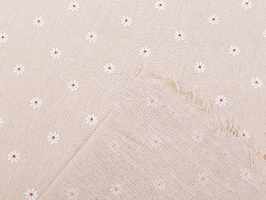 Tissu en coton/Imitation lin, épais, Fleurs