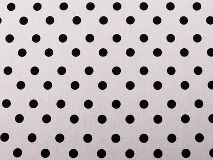 Tissu en coton/Imitation lin, épais, à pois
