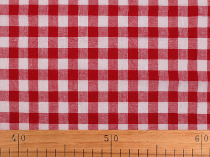Toile à carreaux 100 % coton - 1m
