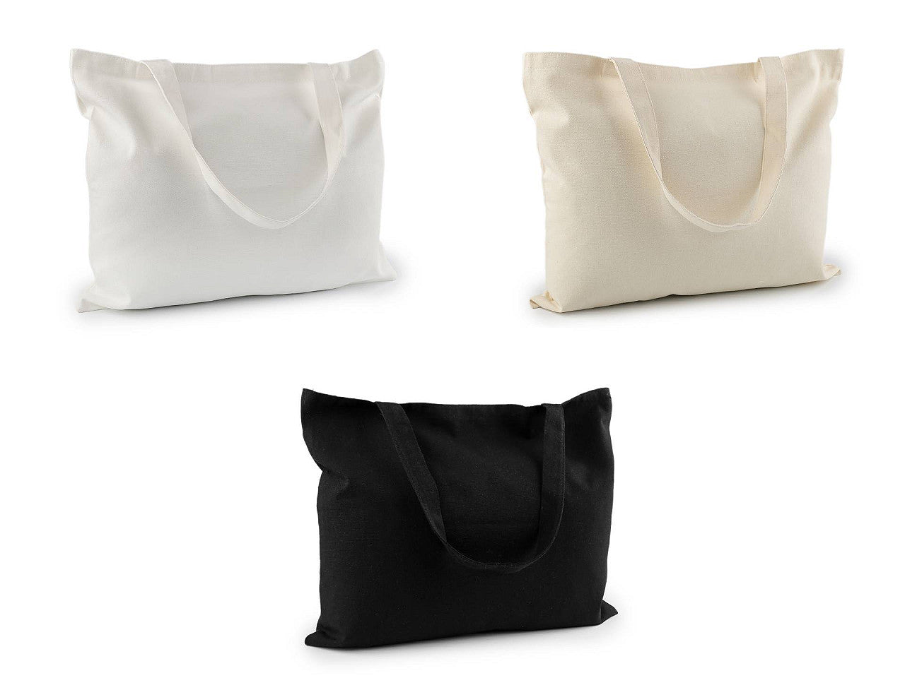 Tote bag en coton pour peinture/décoration DIY, 47 x 38 cm - 1pc